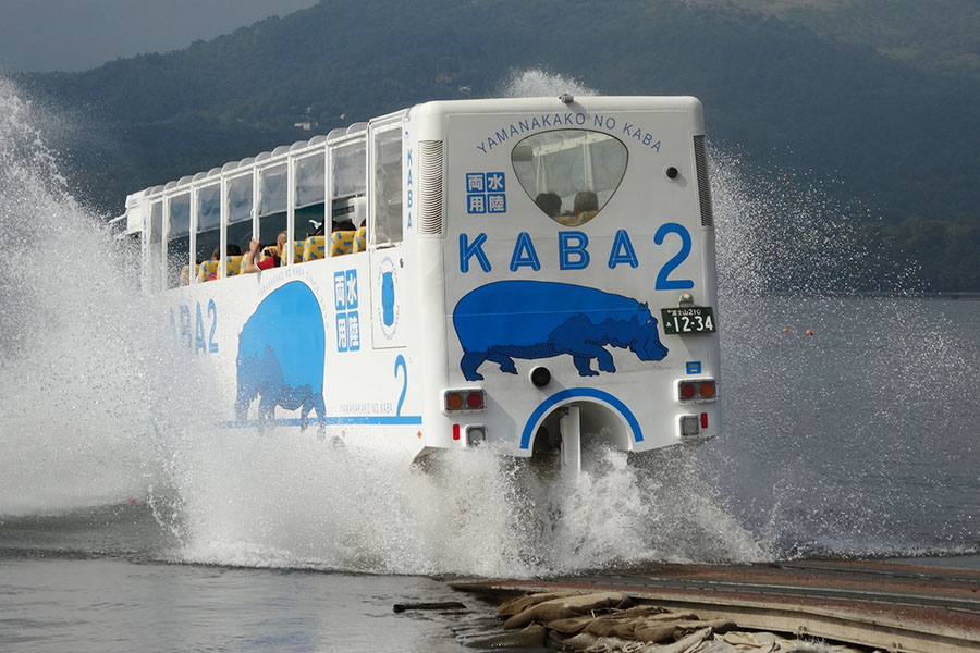 Lake Yamanaka Sightseeing by Amphibious Bus 