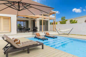 Private pool at the Superior at KANOA THE VILLAS – Mt. Fuji Lake Yamanaka