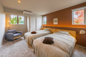 Bedroom of the Superior at KANOA THE VILLAS – Mt. Fuji Lake Yamanaka